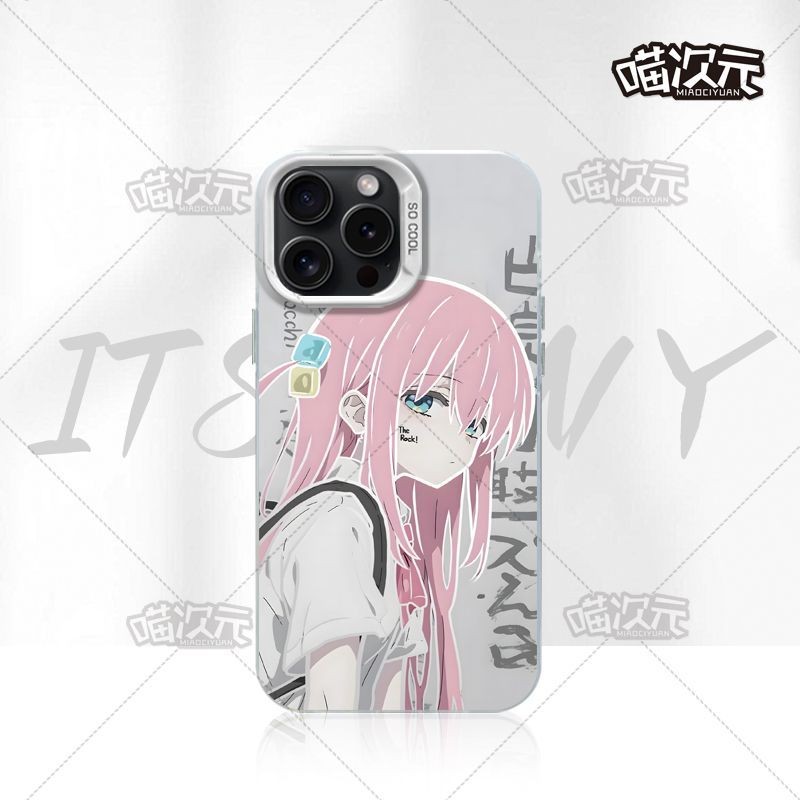 孤獨搖滾波奇醬iphone 16 15 14 13 12 11 pro max plus mini x手機殼蘋果彩銀殼
