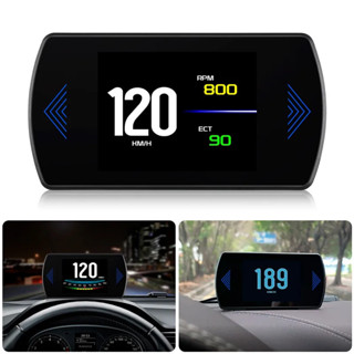 P12 車速錶轉速錶 OBD 汽車 HUD 平視顯示器汽車數字速度投影儀車載計祘機速度轉速錶電壓