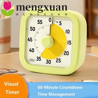 MENGXUAN可視計時器,60分鐘沉默的倒數計時器,視覺化自律時間管理廚房烹飪計時器辦公室廚房