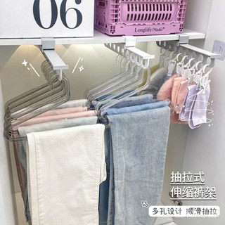 🌱臺灣暢銷🌱褲夾 衣褲架 褲子收納架 掛褲 伸縮褲架傢用衣櫃內置鵝型衣架夾子無痕掛鈎宿捨衣服帽子收納神器