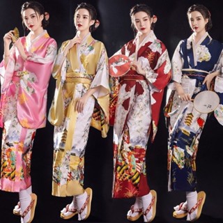 傳統和服女日式汗蒸館浴衣cos攝影寫真自拍館劇本殺舞臺服裝Hani