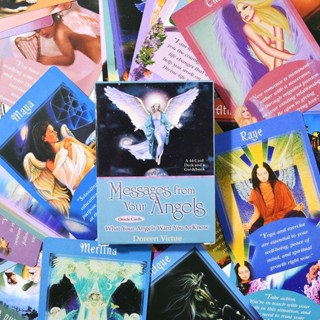 桃園出貨-天使的訊息神諭卡 贈中文翻譯Messages from Your Angels Oracle 英文訂製桌遊卡