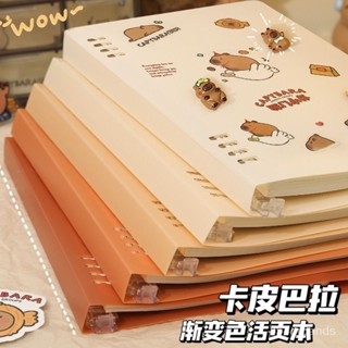小紅書爆款好物✨高顔值卡皮巴拉活頁筆記本綫圈本子兒童ins學習用品小學文具a5