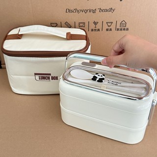 便當盒 304不銹鋼飯盒 上班族 帶飯 專用 學生便攜式 微波加熱 雙層餐盒