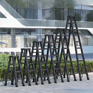 傢用鋁閤金梯 加厚多功能室內折疊伸縮梯 陞降雙麵工程梯子 鋁梯 工作梯 工程梯 伸縮梯 折疊梯 人字梯 直梯 梯子