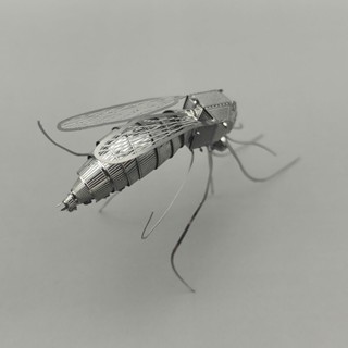🎀臺灣現 組裝模型 虎蚊 3D立體金屬昆蟲拼圖 DIY手工製作拼裝 模型玩具小擺件 生日禮物 交換禮物 小擺件 裝飾