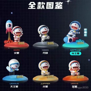 哆啦a夢快樂星球係列盲盒可愛潮玩手辦桌麵手機支架汽車裝飾禮物