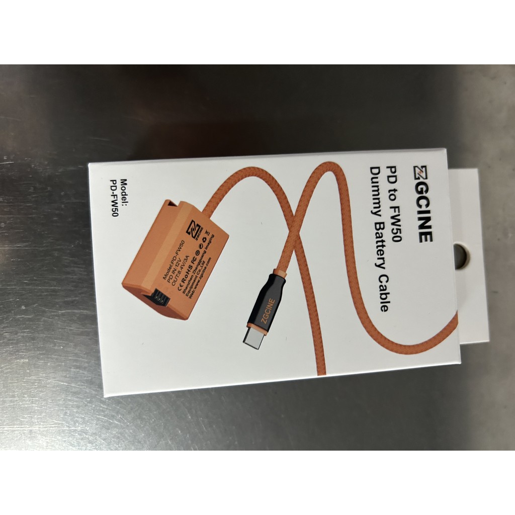 Yoh ZGCINE NP-FW50 虛擬電池帶 Type-C PD 電源線 60cm