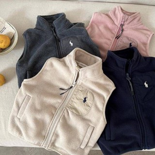 Smile Kids 女童馬甲 臺灣出貨 兒童羊羔絨馬甲男秋冬季小童雙面搖粒絨上衣保暖坎肩女內外搭