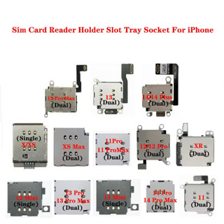1X Sim 卡託盤插座插槽適配器連接器柔性電纜,適用於 iP X XR XS Max Sim 讀卡器支架