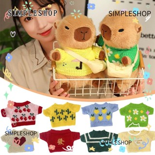 SIMPLESHOP Capybara 毛絨公仔,卡通 DIY Capybara 娃娃衣服,可愛的毛衣娃娃配件生日