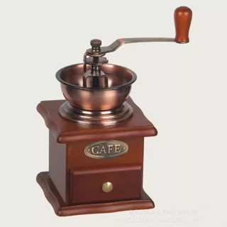 小型手搖磨豆機咖啡磨咖啡豆機手動木質家用磨粉機意式咖啡機