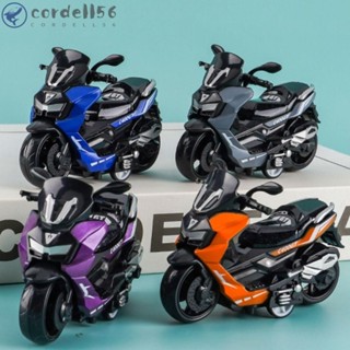 CORDELL摩托車模型慣性迴力迷你摩托車生日壓鑄微型車玩具模擬摩托車玩具朋友兒童