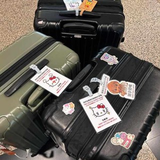 旅行箱束帶 行李箱束帶 束帶 行李箱標識牌可愛卡通hellokitty防丟醒目旅行箱防丟吊飾登機掛牌