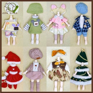 YELGIRL娃娃衣服兒童DIY女孩玩具高檔裝扮高品質時尚18款T恤褲子16~17cm娃娃/1/8 BJD娃娃