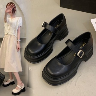 139-16L-厚底瑪麗珍女單鞋 學院風淺口小皮鞋 女鞋 鞋子 寬腳胖腳樂福鞋大碼女鞋 小皮鞋