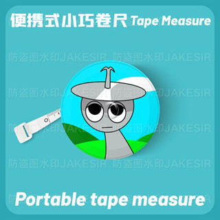 節奏可愛卡通小尺皮尺迷你小尺軟尺迷你尺自動測量自鎖便攜節奏盒可愛卡通小捲尺迷你捲尺eztatc37561623.my20