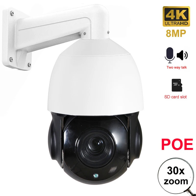 Onvif 兼容 IMX415 海康威視兼容 4k 8MP 6MP 5MP 2MP 室外 POE IP PTZ 凸輪高速