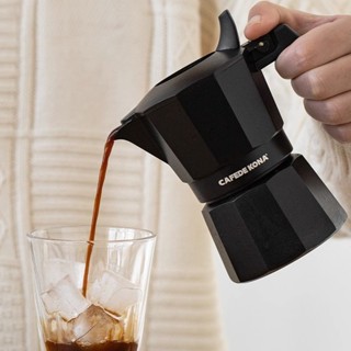 CAFEDE KONA摩卡壺雙閥意式濃縮煮咖啡壺家用便攜式戶外露營器具