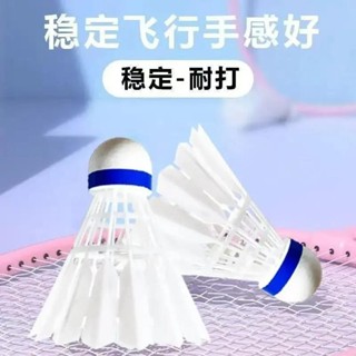 模擬鵝毛羽毛球耐打塑膠尼龍娛樂飛行學生防風訓練比賽室外#HSW0514#