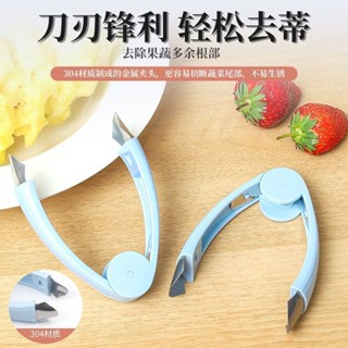 【臺灣熱賣】【輕鬆去蒂】不鏽鋼菠蘿去眼器尖頭草莓夾蘋果削菠蘿神器水果廚房去蒂器多功能