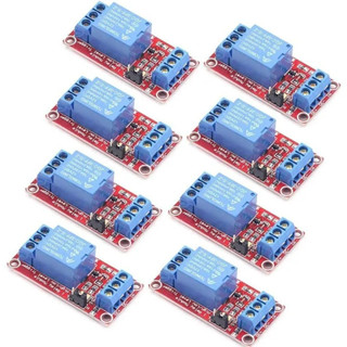 用於 Raspberry Pi 的 8PCS DC 5v 1 通道繼電器模組遮蔽帶光耦支援 Arduino 的高低電平觸