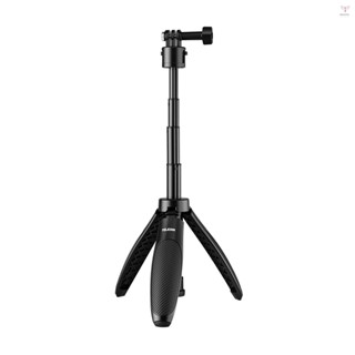 Toyutw)telesin S1-MNP-02 40cm/ 15.7in 可伸縮自拍杆三腳架支架,帶快速釋放安裝頭更換