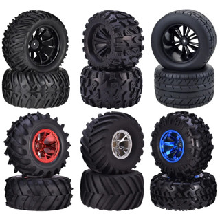 4PCS 12mm輪轂1/10輪胎輪120mm 125mm 130mm怪物卡車輪胎車輪Buggy RC汽車履帶Traxx