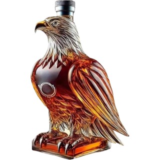 Eagle 威士忌玻璃潷水瓶帶水晶工藝,完美波旁威士忌男士套裝,傑克丹尼爾威士忌壺,爸爸生日禮物,家庭酒吧裝飾禮物
