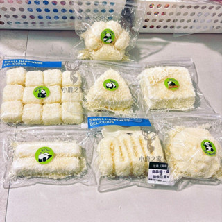 🔥桃園出貨 衕款椰奶脆脆二連吐司奶油條大福年糕條超軟矽膠捏捏樂玩具