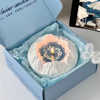 ✨大茉莉優選✨✌️冰川香薰蠟燭ins小眾高階感女生日禮物閨蜜臥室氛圍禮盒🎈