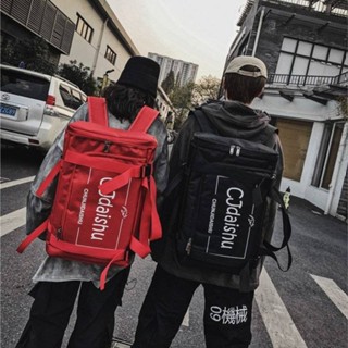 後揹包 揹包 大容量Backpack with large capacity揹包男帆布後揹包休閒超大容量多功能男士學生書