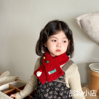 【網拍精選+開箱影片】日韓潮款兒童毛線圍巾洋氣女童聖誕圍脖冬天保暖針織小童脖套百搭