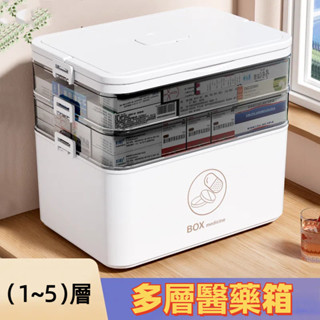 醫藥箱 醫護箱 藥盒 多層分格醫藥箱 大容量藥箱 家庭應急急救箱 藥品收納 急救箱 工具箱 手提收納箱