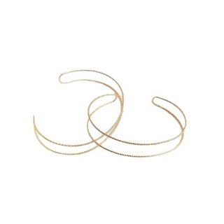 宏雲Hongyun-Ala新品-14K包金保色批花銅線雙股手鐲圈夾珠繞線打底雙圈手環手工diy配件