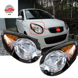 2010 年汽車的黑色和黃色大燈罩模型 2010 年汽車零件