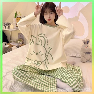【✨臺灣熱賣】 睡衣女2023年新款春鞦季長袖套裝高顔值ins風學生卡通甜美傢居服 限時特賣117-1-A