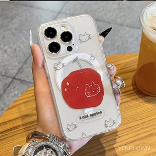 透明磁吸殻綫XINGX貓適用於iPhone 13PRO 15PRO 13PROMAX 11PROMAX 7PLUS/8P