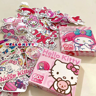封口貼 封口貼紙 三麗鷗hellokitty美樂蒂貼紙ins高顏值日系卡通可愛手賬裝飾圖案