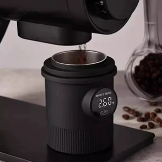 液晶數字咖啡體重秤 ABS 和不銹鋼咖啡量杯廚房電子秤濃縮咖啡配件