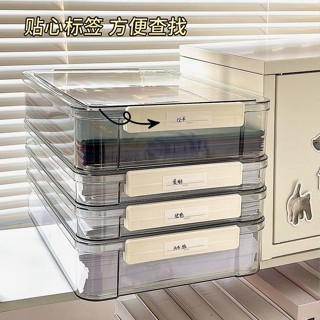 【YOYO】試捲收納盒學霸專屬整理盒透明戶口本初中畢業證件a4紙檔案收納盒🎉全館下殺🎉03