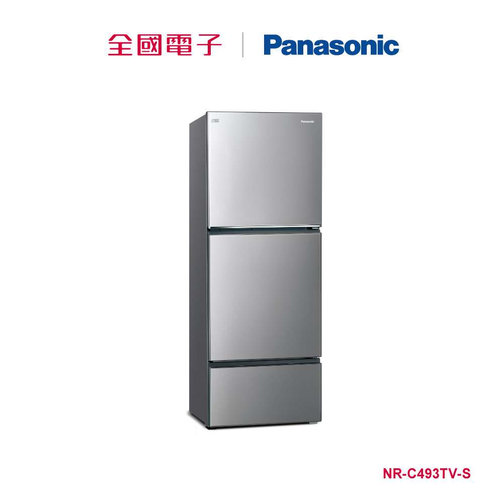 Panasonic 496L三門鋼板變頻冰箱-銀  NR-C493TV-S 【全國電子】