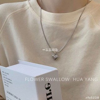台灣出貨🖤 FLOWERWALL 譯花漾愛心雙層疊戴項鍊女 ins冷淡風毛衣鏈 小眾個性潮韓式項鏈 女生配飾 掛脖配飾