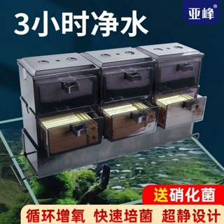 【寶寶環球海釣】滴流盒過濾盒魚缸過濾器上置小魚缸壁掛式過濾循環系統三合一上濾 雨淋管 排水 淨化魚缸 淨水水器