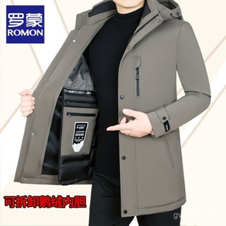 專櫃貨📌冬季鵝絨羽絨服男士2025新款高檔派剋服中長款外套男加厚冬裝 N1YT