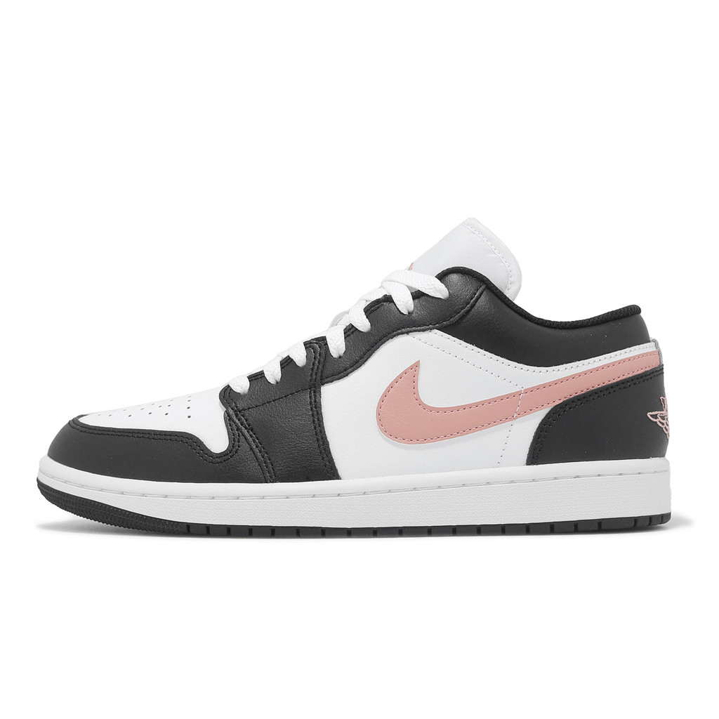 Nike 休閒鞋 Air Jordan 1 Low 男鞋 黑 粉 低筒 AJ1 [ACS] 553558-165