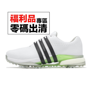 adidas 高爾夫球鞋 Tour360 24 男鞋 白 黑 釘鞋 Golf 高球 愛迪達 零碼福利品 [ACS]