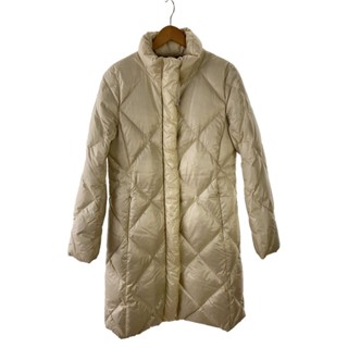 BURBERRY LONDON 羽絨服 夾克外套 長 象牙色 尼龍 日本直送 二手