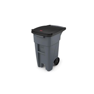 Rubbermaid 樂柏美 BRUTE可推式垃圾桶120L(灰色) 1971941