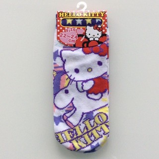 【雲購】現貨 日本進口 Sanrio 三麗鷗 Hello kitty 凱蒂貓 卡通襪 短襪 襪子 女襪 22～24cm